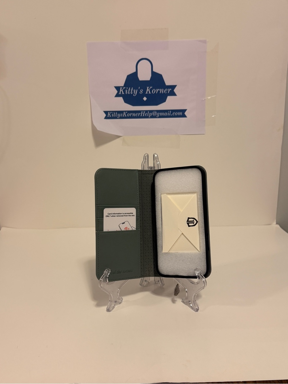 NWT RFID SHIELDON GRAY Leather Wallet Case for IPhone 17 ProMax (6.9 display)